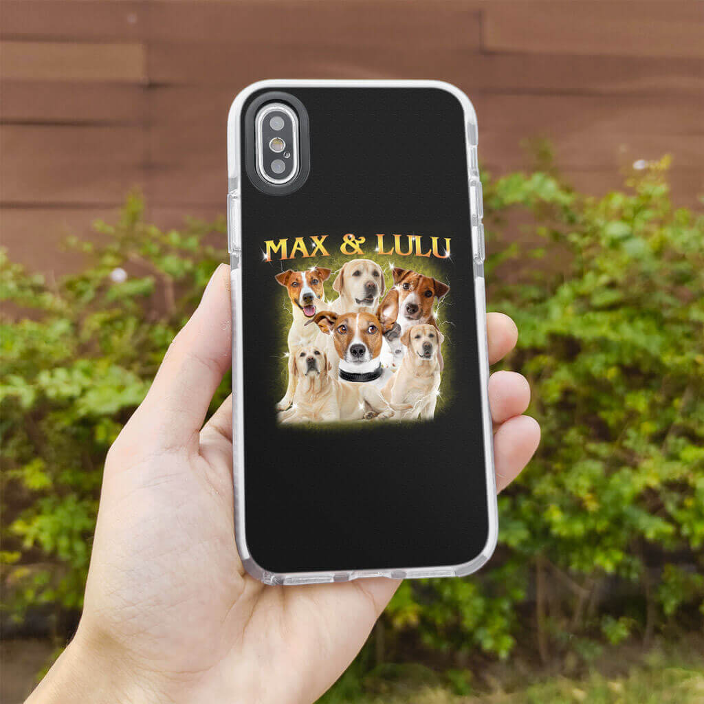 Custom Pet Phone Case - Retro 90's Custom Case - Personalized Gifts For Pet Owners