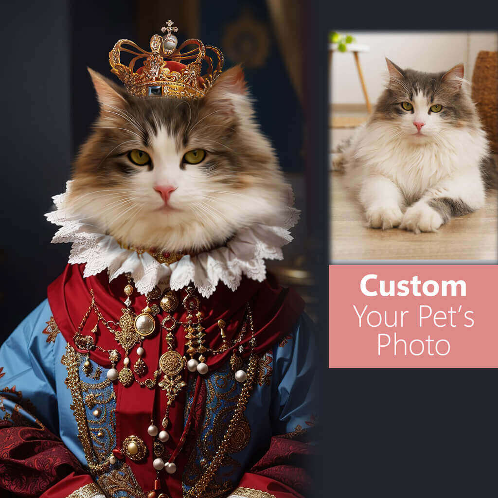 Custom Pet Phone Case - Princess Pet Portrait - Personalized Gifts For Pet Owners
