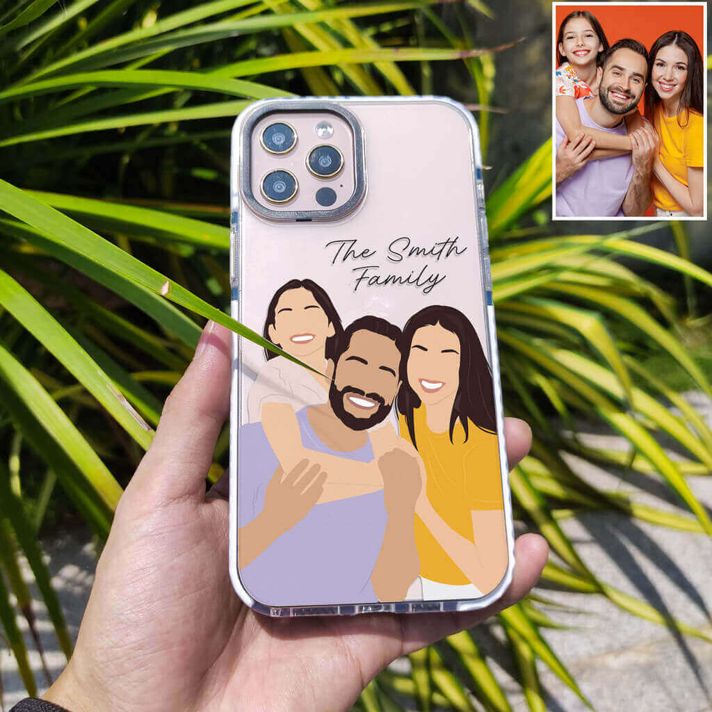 Personalized Phone Case - Custom Faceless Portrait - Personalized Gift