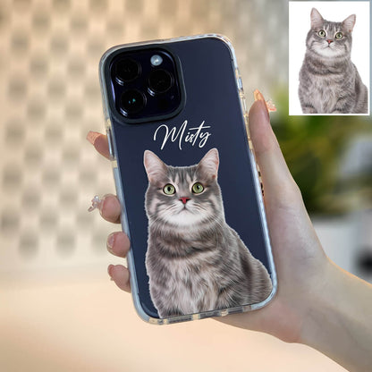Custom Pet Phone Case - Oil Painting - Personalized Gifts For Pet Owners