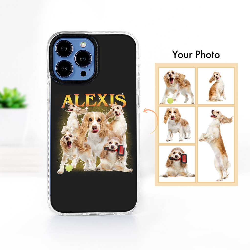 Custom Pet Phone Case - Retro 90's Custom Case - Personalized Gifts For Pet Owners