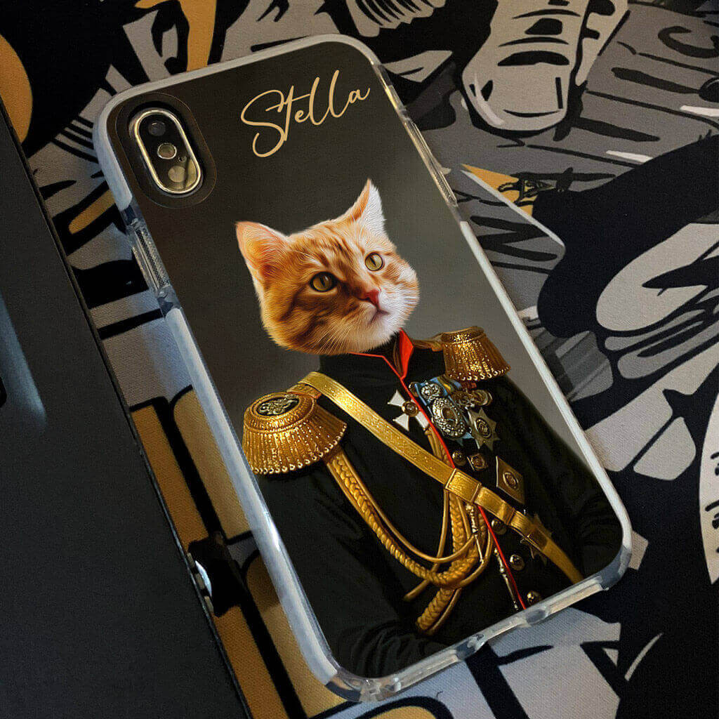 Custom Pet Phone Case - Royal Pet Portrait - Personalized Gifts For Pet Owners