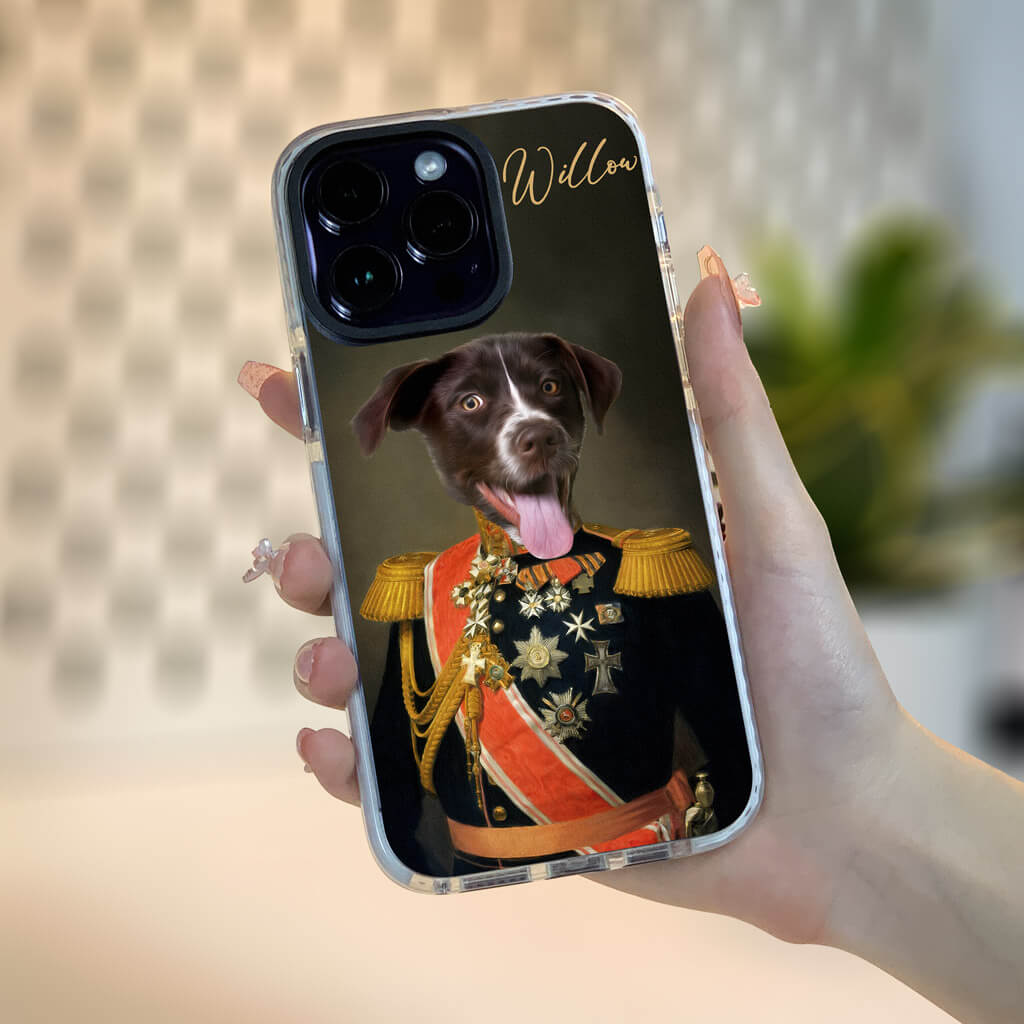 Custom Pet Phone Case - Renaissance Dog Portrait, Regal Cat Portrait - Personalized Gifts For Pet Owners