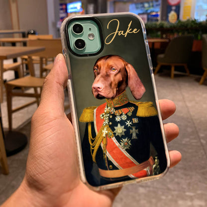 Custom Pet Phone Case - Renaissance Dog Portrait, Regal Cat Portrait - Personalized Gifts For Pet Owners