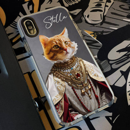 Custom Pet Phone Case - Queen Pet Portrait - Personalized Gifts For Pet Owners